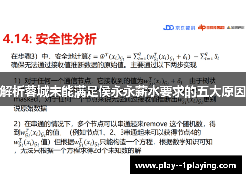 解析蓉城未能满足侯永永薪水要求的五大原因